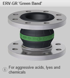Компенсаторы ERV-GR 'Green Band' для агрессивных кислот