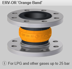 Компенсаторы ERV-OR 'Orange Band' для сжиженного газа LPG